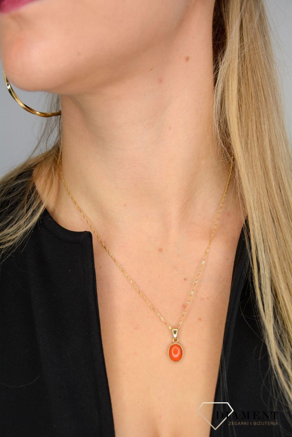 Złoty łańcuszek 585 singapur 1 mm DIA-LAN-1151-585 1mm ✅ Złoty łańcuszek wykonany z najwyższej jakości złota próby 585 ✅.jpg